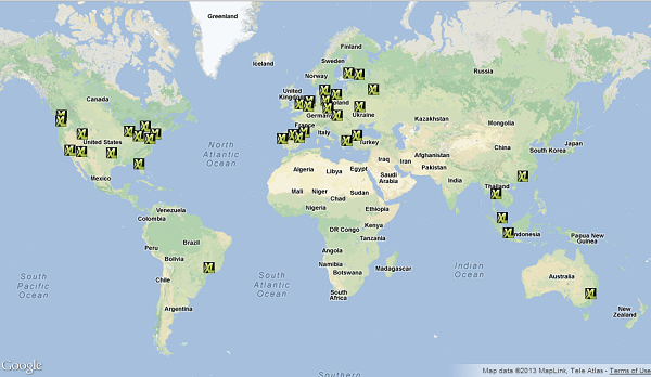 XLHost CDN edge server map